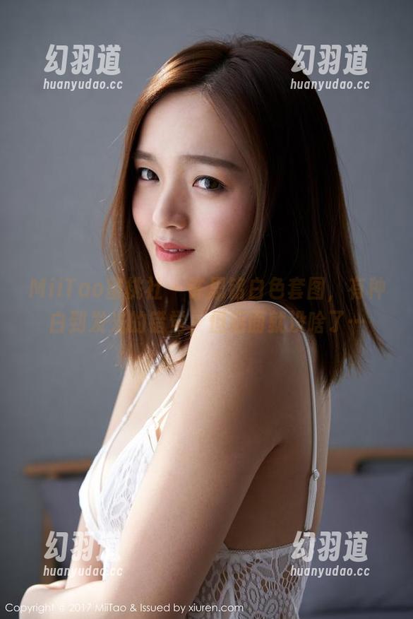 MiiTao蜜桃社 - 许思铭白色套图，有种白到发光的错觉，但后面就没啥了…
